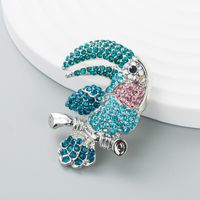 New Fashion Personality Long-beaked Bird Shape Clothing Accessories Brooch Wholesale sku image 2