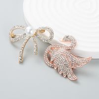 Fashionable Full Of Diamonds Inlaid Swan Brooch Accessories Clothing Brooch Accessories main image 2