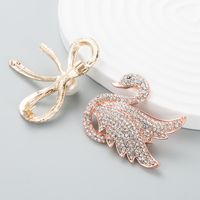 Fashionable Full Of Diamonds Inlaid Swan Brooch Accessories Clothing Brooch Accessories main image 3