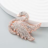 Fashionable Full Of Diamonds Inlaid Swan Brooch Accessories Clothing Brooch Accessories sku image 2