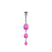 Piercing Multi-combination Pink Butterfly 6-piece Set Belly Button Ring Belly Button main image 4