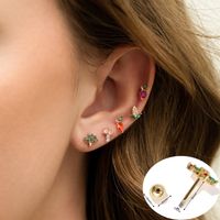 Pastoral Style Vegetable Series Ear Bone Screw Piercing Studs main image 1