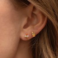 Pink Candy Ear Bone Studs Lollipop Ice Cream Earrings Piercing Ear Studs main image 6