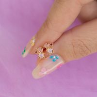 Fairy Stick Bear Ear Bone Screw Piercing Stars Ear Studs main image 5