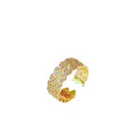 Simple Heart-shaped Diamond Open Ring Wholesale main image 6