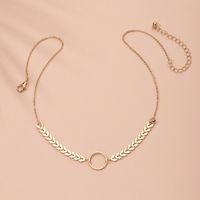 Simple Alloy Multilayer Clavicle Chain New Trend Round Necklace main image 3