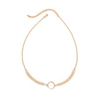 Simple Alloy Multilayer Clavicle Chain New Trend Round Necklace main image 6