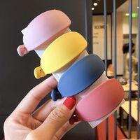 Frosted Banana Clip Candy Color Vertical Clip Lady Hair Clip Solid Color Clip Hair Accessories main image 5
