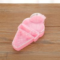 Cute Pink Transparent Cartoon Ice Cream Jewelry Storage Box main image 5