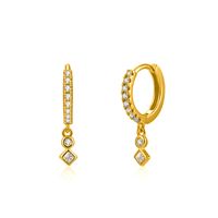 Geometric Diamond Earrings European And American Personality Earrings main image 1