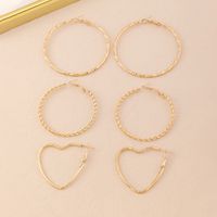 Thread Exaggerated Metal Female Personality Temperament Golden Earrings main image 1