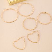 Thread Exaggerated Metal Female Personality Temperament Golden Earrings main image 3