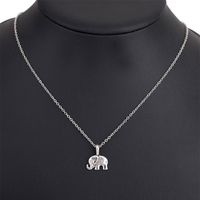 Collar De Animal De Regla Geométrica De Una Sola Capa De Elefante Retro De Moda main image 1