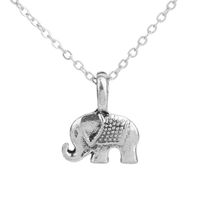 Collier Animal De Règle Géométrique À Une Seule Couche D&#39;éléphant Rétro À La Mode main image 4