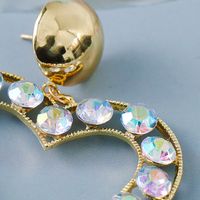 Romantic Personality Heart-shaped Female Stud Diamond Earrings main image 4