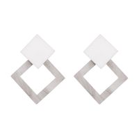 Retro Acrylic Stud Earrings Geometric Earrings main image 3