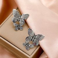 Double Butterfly Fashion Exaggerated Creative Temperament Earrings main image 1