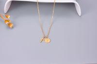 Cross Mini Coin Retro Coin European And American Trendy Frosty Clavicle Chain main image 5