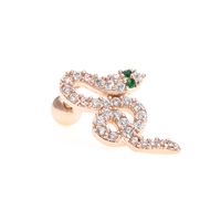 Boucles D'oreilles Diamant Romantique Rétro Serpent Femelle Piercing Vis sku image 14