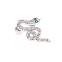 Diamant Romantisch Retro Schlange Weibliche Piercing Schrauben Ohrringe sku image 15