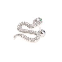 Diamond Romantic Retro Snake Female Piercing Screws Earrings sku image 30