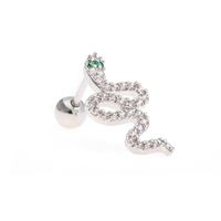 Diamant Romantisch Retro Schlange Weibliche Piercing Schrauben Ohrringe sku image 18