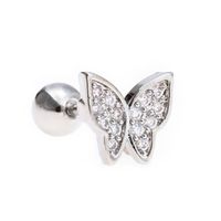 Classic Temperament Butterfly Gold Non-fading Piercing Earring sku image 5