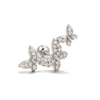 Classic Temperament Butterfly Gold Non-fading Piercing Earring sku image 33