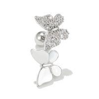 Classic Temperament Butterfly Gold Non-fading Piercing Earring sku image 27