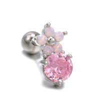 Sweet Pink Flower Ear Bone Studs Super Fairy Girly Small Earrings sku image 3