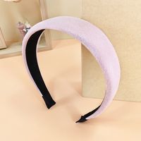 Morandi Pink Series Broad-sided Fabric Knitted Hair Band sku image 2