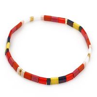 Retro Ethnic Creative Niche Beads Handmade Beaded Folded Bracelet sku image 19