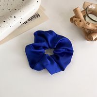 Klein Blue Simple Pure Color Head Rope Gloss Satin Temperament Hair Accessory sku image 9