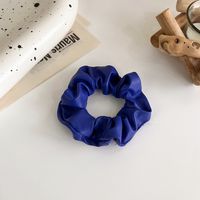 Klein Blue Simple Pure Color Head Rope Gloss Satin Temperament Hair Accessory sku image 8