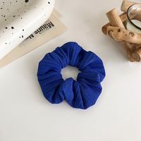 Klein Blue Simple Pure Color Head Rope Gloss Satin Temperament Hair Accessory sku image 10
