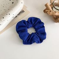 Klein Blue Simple Pure Color Head Rope Gloss Satin Temperament Hair Accessory sku image 11