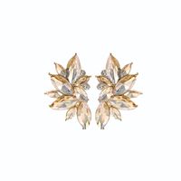European And American Fashion Geometric Flower Alloy Diamond Earrings Female Wholesale sku image 2