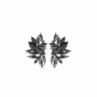 European And American Fashion Geometric Flower Alloy Diamond Earrings Female Wholesale sku image 6