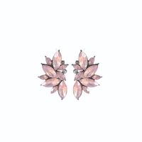 European And American Fashion Geometric Flower Alloy Diamond Earrings Female Wholesale sku image 7