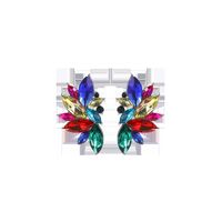 European And American Fashion Geometric Flower Alloy Diamond Earrings Female Wholesale sku image 8