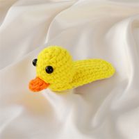 Cute Wool Knitted Hairpin Cartoon Animal Ears Little Yellow Duck Hairpin Bb Clip sku image 4