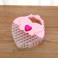Cute Pink Transparent Cartoon Ice Cream Jewelry Storage Box sku image 4