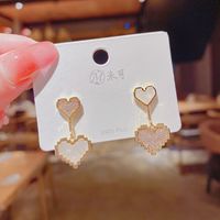 Korean Style Zircon Fashion Geometric Tassel Pendant Earring Copper Ear Jewelry sku image 31