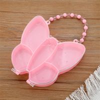 Süße Rosa Herzförmige Schmetterlingsschmuckaufbewahrungsbox Aus Kunststoff sku image 3