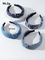 European And American New Wide-brimmed Fabric Hair Accessories Knotted Headband main image 6