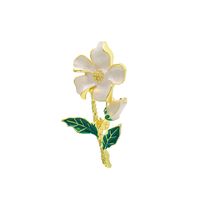 White Flower Brooch Korean Version Of Simple Gardenia Brooch sku image 1
