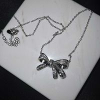 Bogen Halskette Weibliches Licht Luxus Nische Schmetterling Neuer Ring Kupferschmuck sku image 2