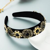 Vintage Palace Style Crystal Flower Baroque Hair Accessories For Women main image 4