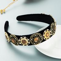Vintage Palace Style Crystal Flower Baroque Hair Accessories For Women main image 5
