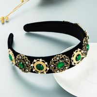 Vintage Palace Style Crystal Flower Baroque Hair Accessories For Women sku image 1